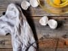 Baking Ingredients Scattered on Rustic Wood Surface
